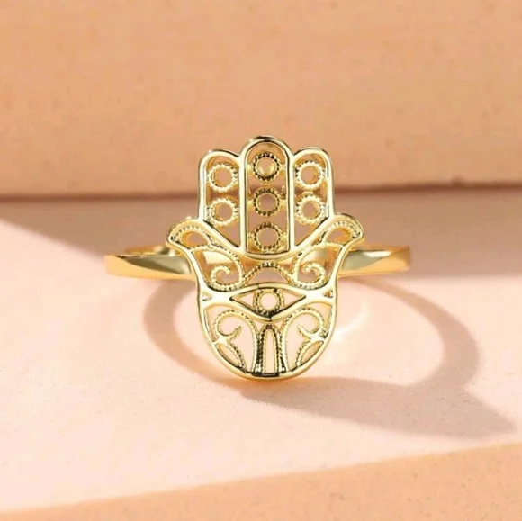 🪬💍Fashionable Hamsa Ring💍🪬 - Picture 1 of 4